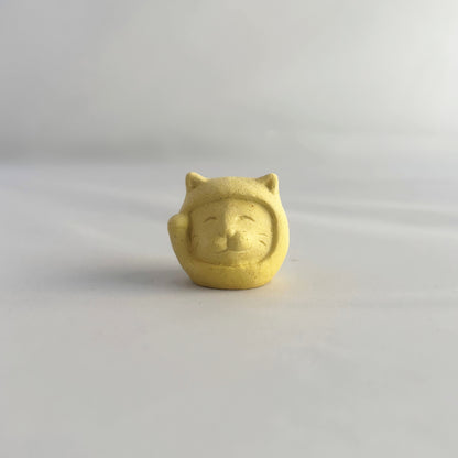 招き猫だるま｜みかん皮