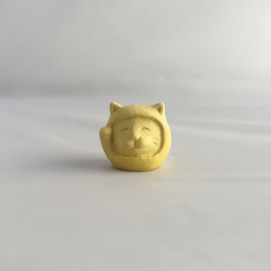 招き猫だるま｜みかん皮