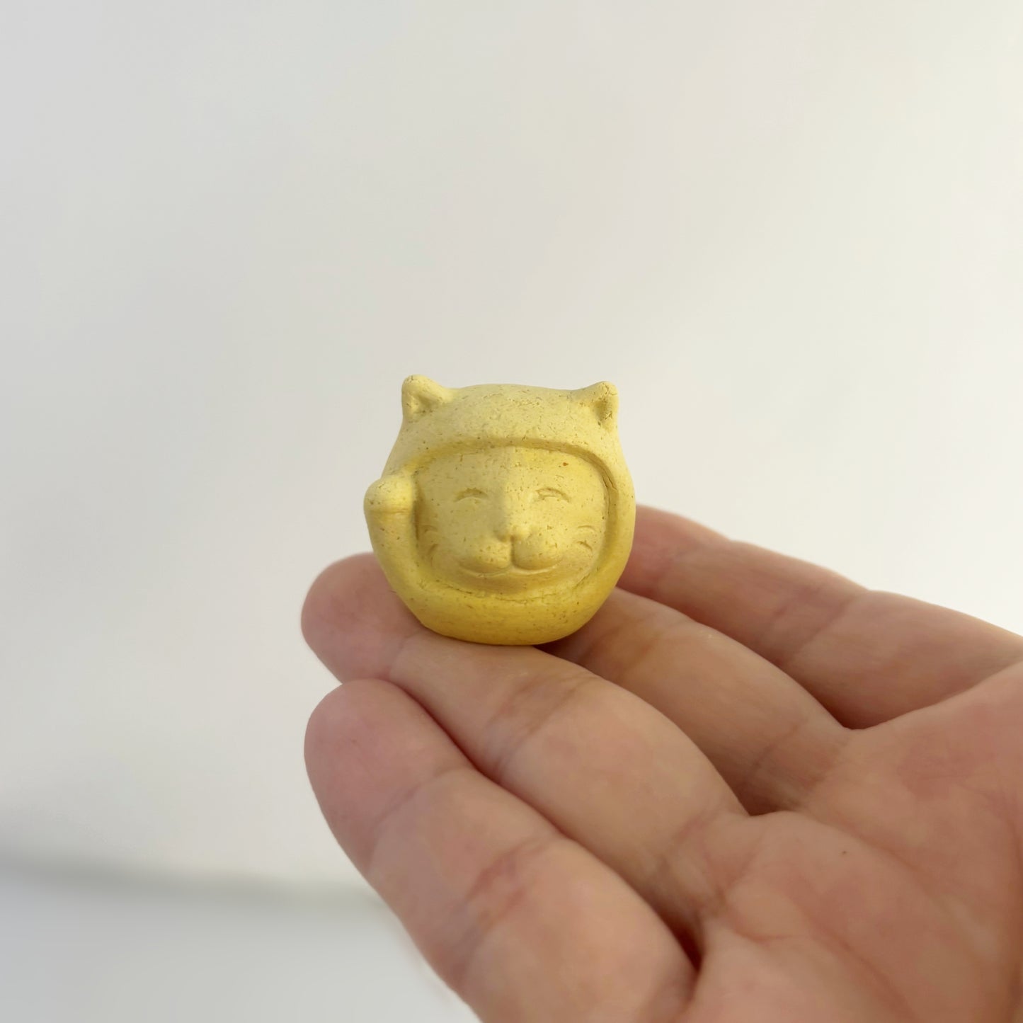 招き猫だるま｜みかん皮