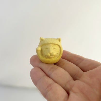 招き猫だるま｜みかん皮