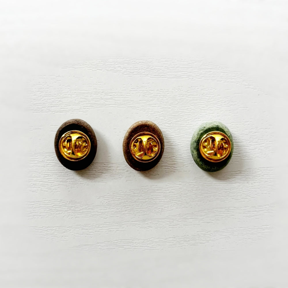 COFFEE STONE Pin Badge - Bean
