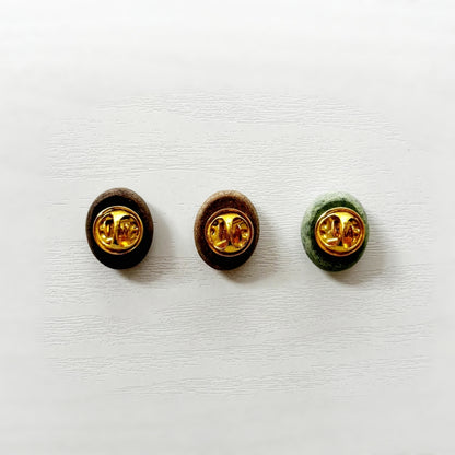 COFFEE STONE Pin Badge - Bean