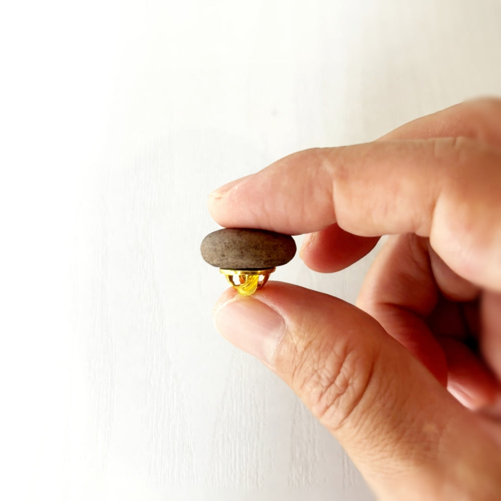 COFFEE STONE Pin Badge - Bean