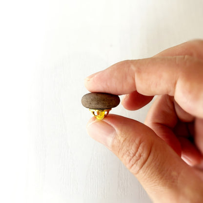 COFFEE STONE Pin Badge - Bean