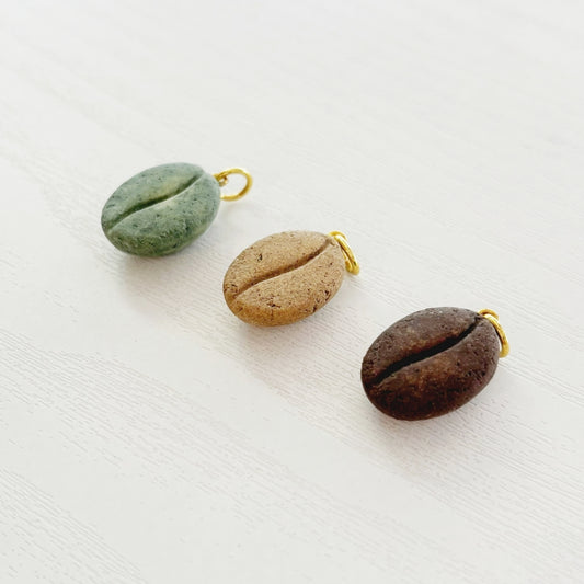 Coffee Stone Charm - Bean