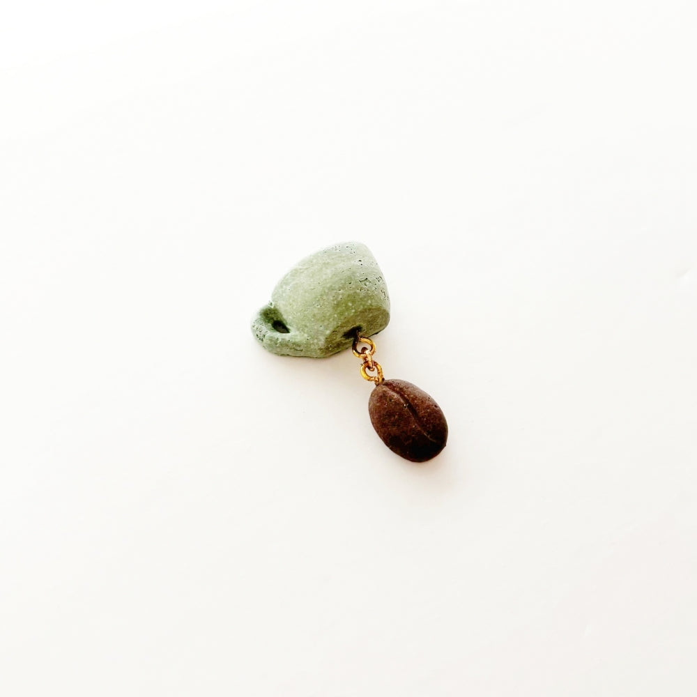 COFFEE STONE Pin Badge - Cup & Bean