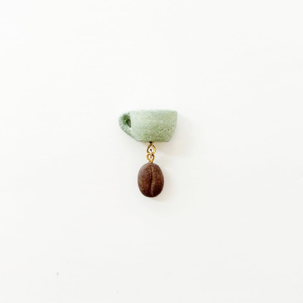 COFFEE STONE Pin Badge - Cup & Bean