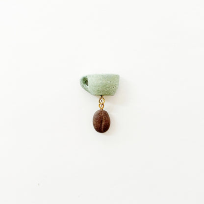 COFFEE STONE Pin Badge - Cup & Bean