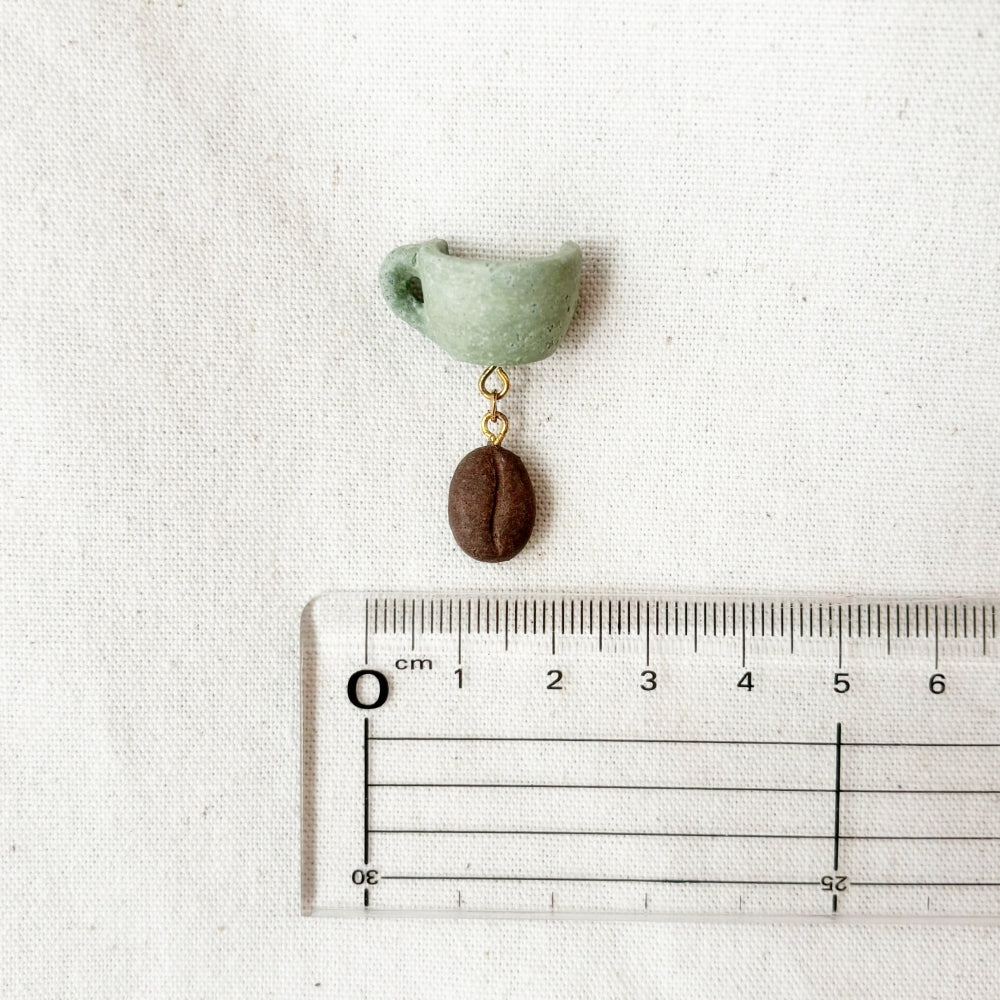 COFFEE STONE Pin Badge - Cup & Bean