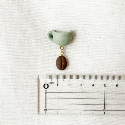 COFFEE STONE Pin Badge - Cup & Bean