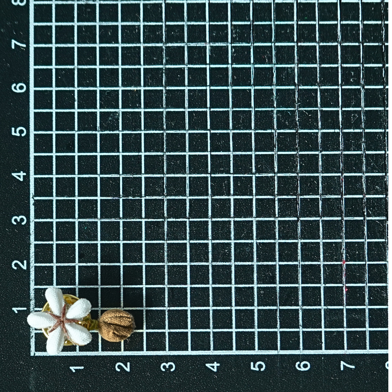 つまみ細工「コーヒーのピンバッジ」～にしみのおやさいクレヨン～【送料無料】